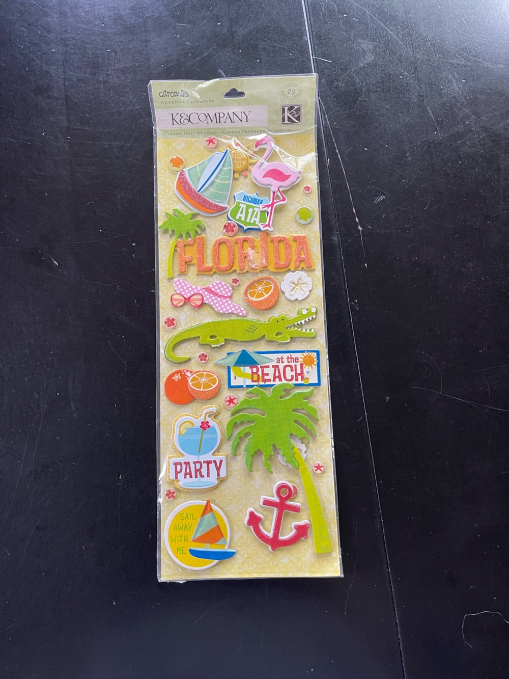 K & Company Citronella Florida Vacation Dimensional Sticker